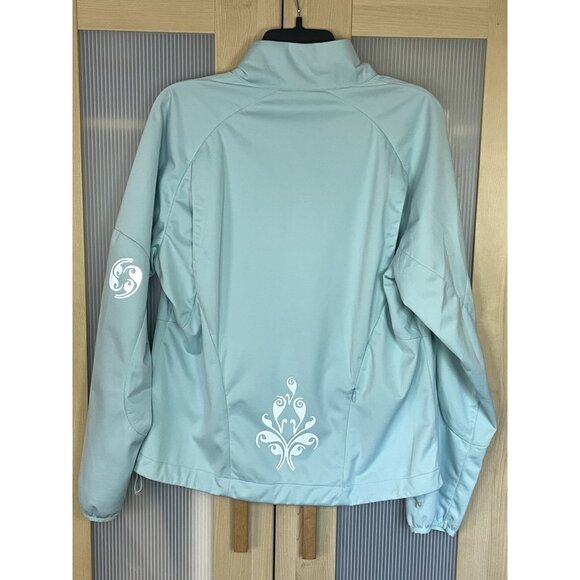 Athleta Run With It Printed Jacket Women's Sz L Full Zip Gym Yoga Running - Picture 7 of 7